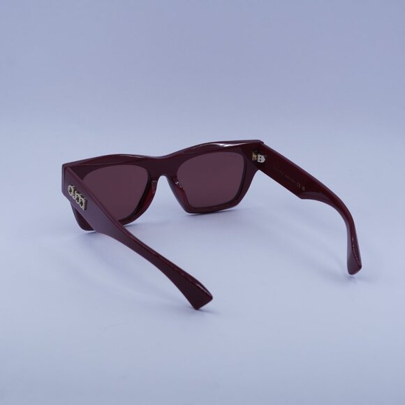 Gucci GG1835SA 003 Sunglasses Burgundy Square Frame, Red Lenses - Picture 5 of 10